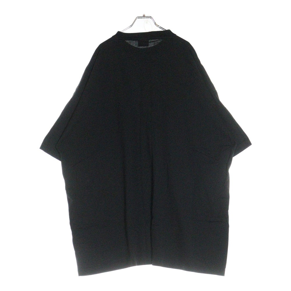 BALENCIAGA(バレンシアガ) オーバーサイズ コットン モックネック カットソー 半袖Tシャツ ブラック 724509 TNVL8