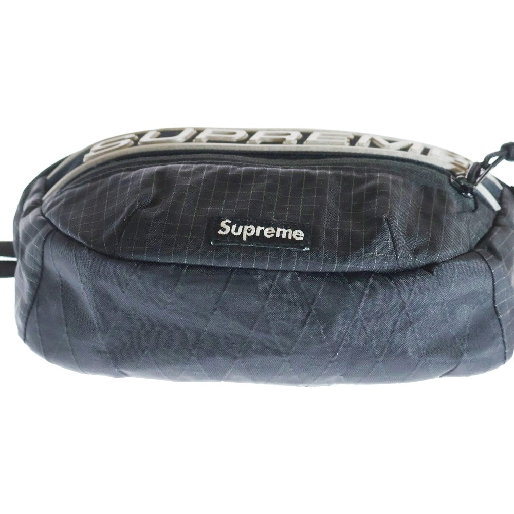 SUPREME(シュプリーム) 23AW Waist Bag 3Dロゴ ウェスト バッグ ポーチ ブラック