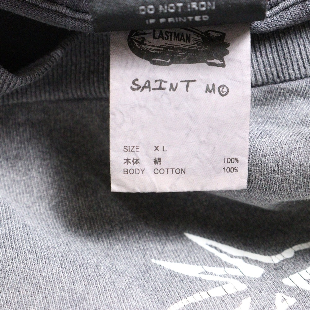 SAINT MICHAEL(セントマイケル) 24SS SS TEE ST KINGDOM キングダム 両面プリント クルーネック コットン 半袖 Tシャツ カットソー グレー SM-YS8-0000-C45