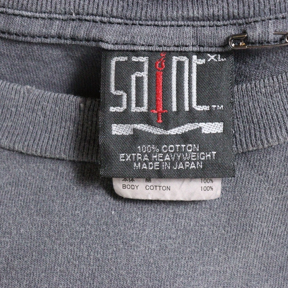 SAINT MICHAEL(セントマイケル) 24SS ×Kosuke Kawamura SS TEE LOVE BEYOND コウスケ カワムラ ラブ ビヨンド 両面プリント クルーネック コットン 半袖 Tシャツ カットソー SM-YS8-0000-C23