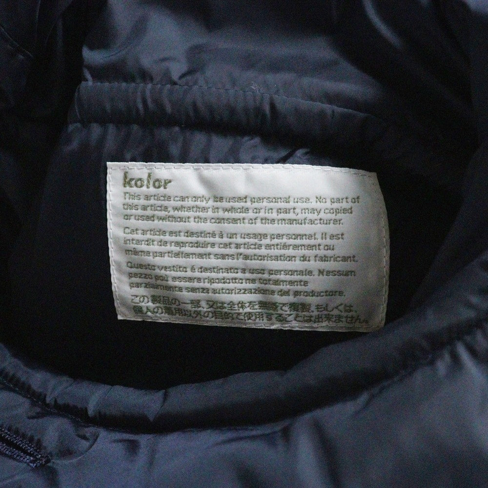 kolor(カラー) 19AW DUFFLE DOWN JACKET ダッフル ダウン コート ジャケット ネイビー 19WCM-C09108