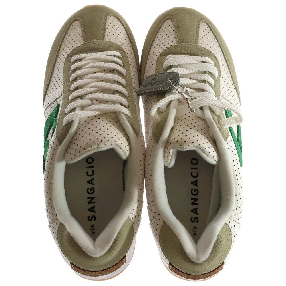 Sangacio(サンガッチョ) MOM GREEN マム にゅ～ず ローカットスニーカー グリーン/ベージュ US8/26cm