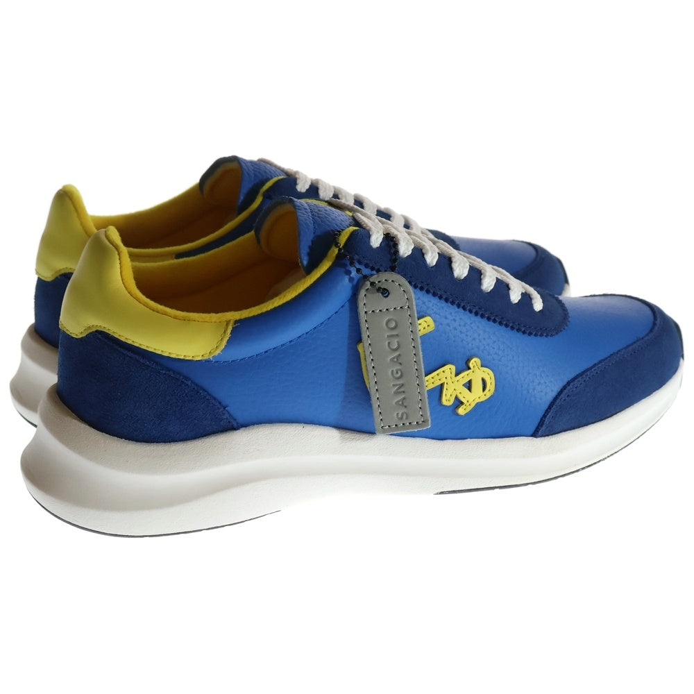 Sangacio(サンガッチョ) BLOW BLUE/YELLOW ブロー にゅ～ず ローカットスニーカー ブルー/イエロー US7.5/25.5cm