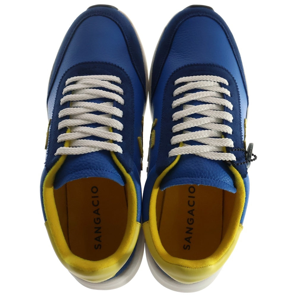 Sangacio(サンガッチョ) BLOW BLUE/YELLOW ブロー にゅ～ず ローカットスニーカー ブルー/イエロー US7.5/25.5cm