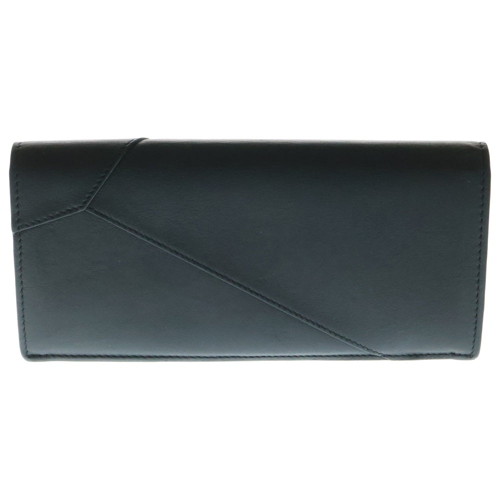 LOEWE(ロエベ) パズル ロング ホリゾンタル ウォレット 二つ折り長財布 レザー ブラック C510978X04