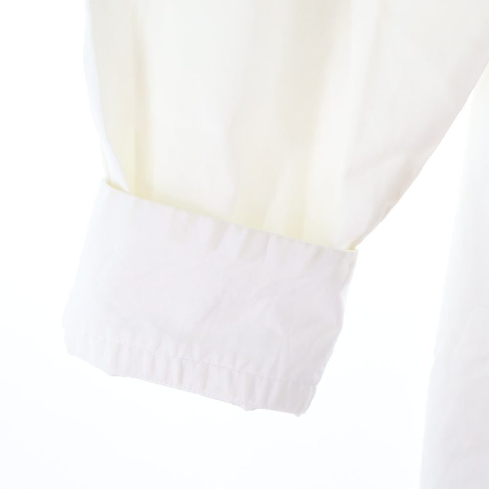 STILL BY HAND(スティルバイハンド) ノーカラー コットン 長袖シャツ ホワイト SH0653