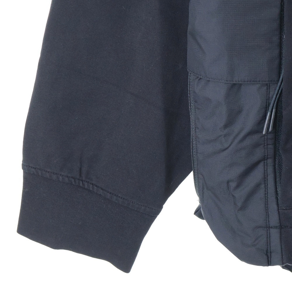 C.P. Company(シーピーカンパニー) 24SS STRETCH FLEECE MIXED POCKET SWEATSHIRTS ストレッチフリース ミックスポケット スウェットシャツ ブラック 16CLSS013A