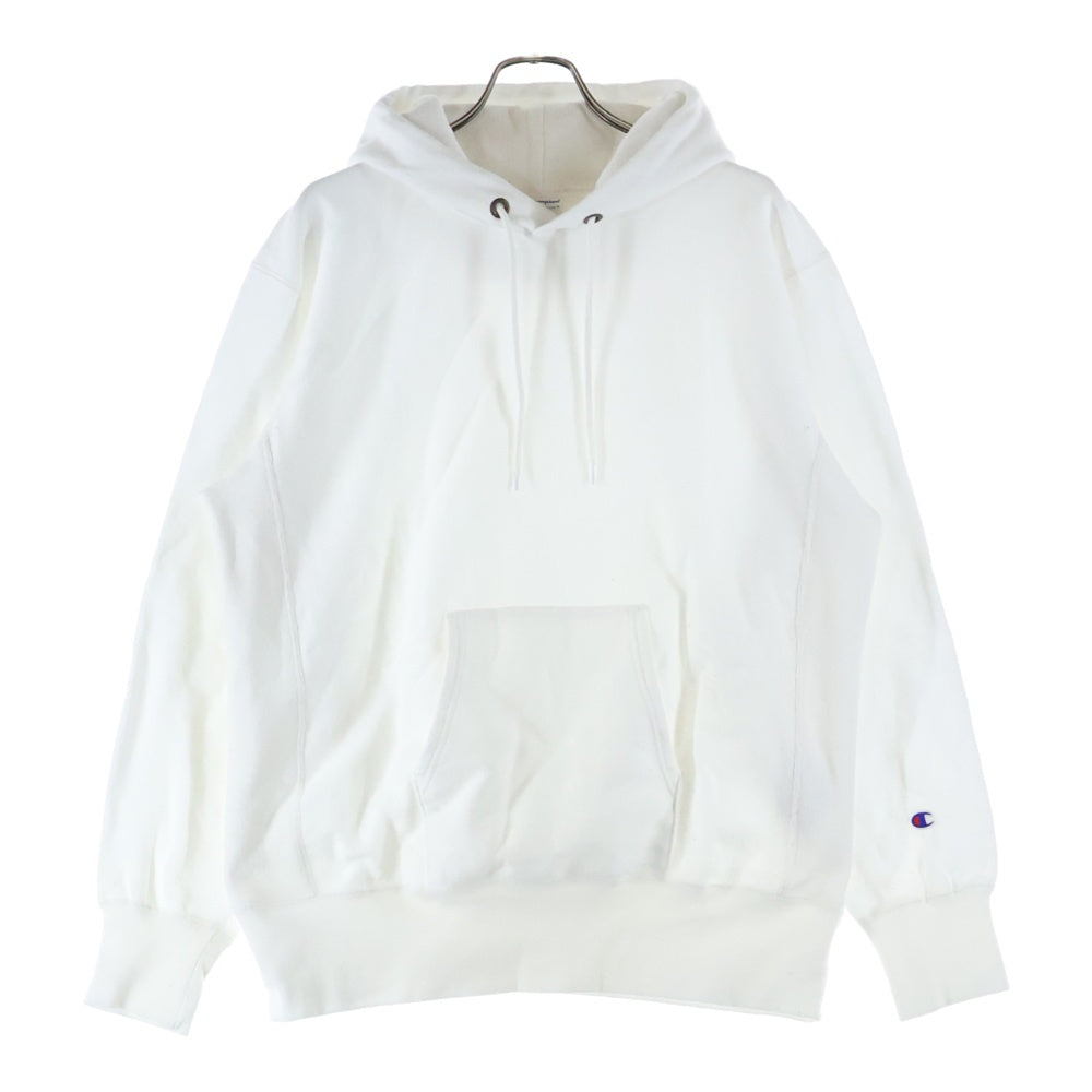 CHAMPION(チャンピオン) リバースウィーブ プルオーバーフーディー パーカー スウェット ホワイト C3-N190