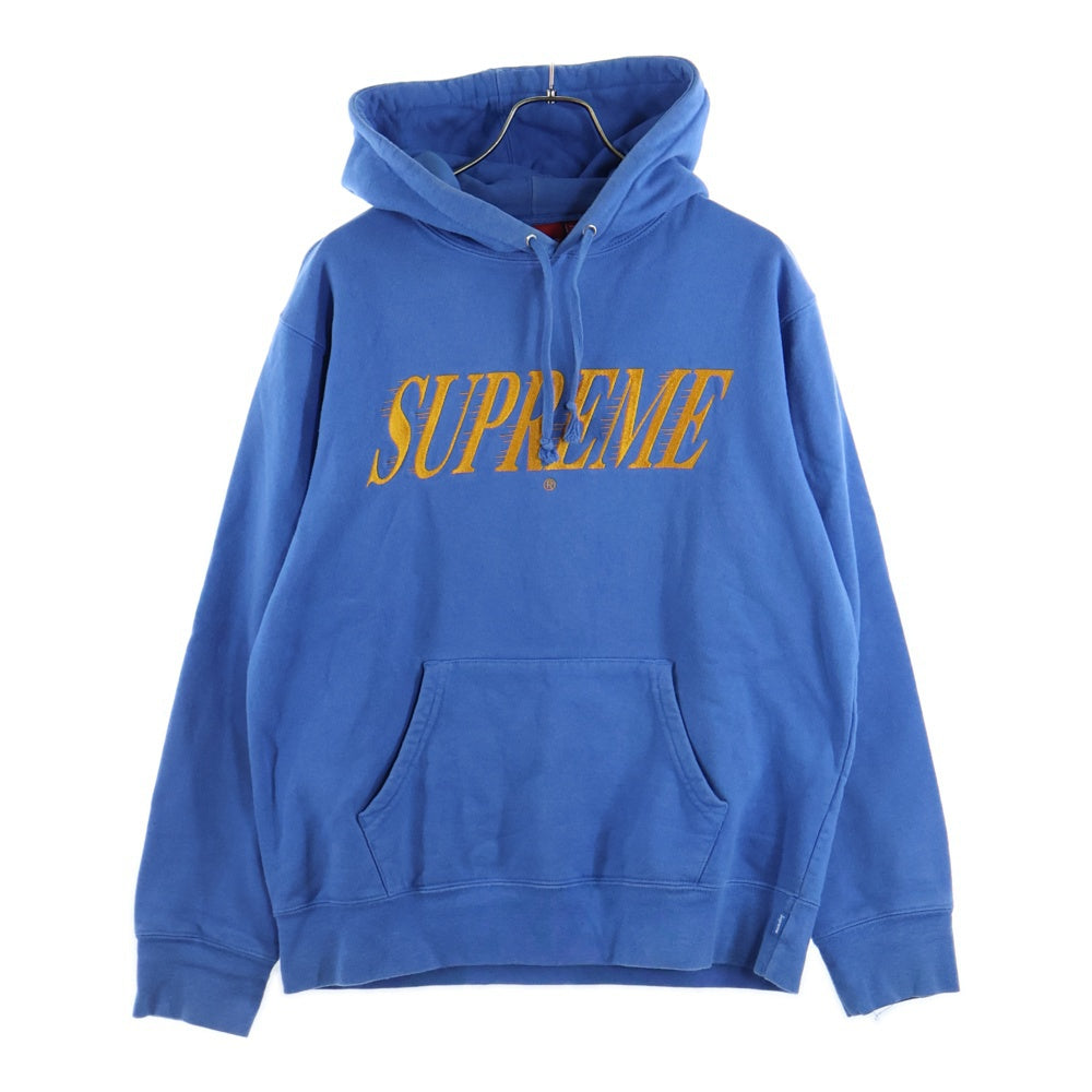 SUPREME(シュプリーム) 20SS Crossover Hooded Sweatshirt クロスオーバー フーデッドスウェットシャツ プルオーバーパーカー ブルー/オレンジ