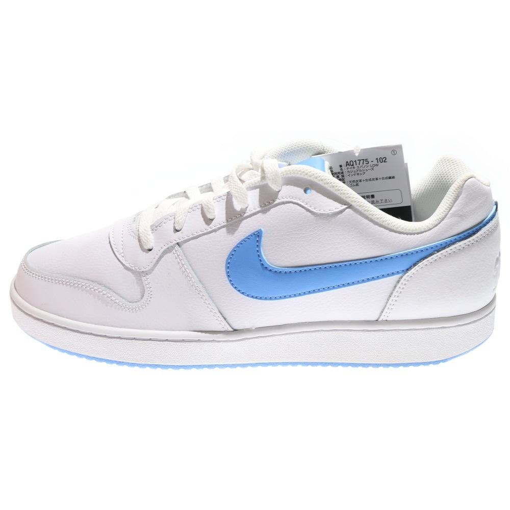 NIKE(ナイキ) EBERNON LOW エバノン ローカットスニーカー ホワイト/ブルー US12/30cm AQ1775-102