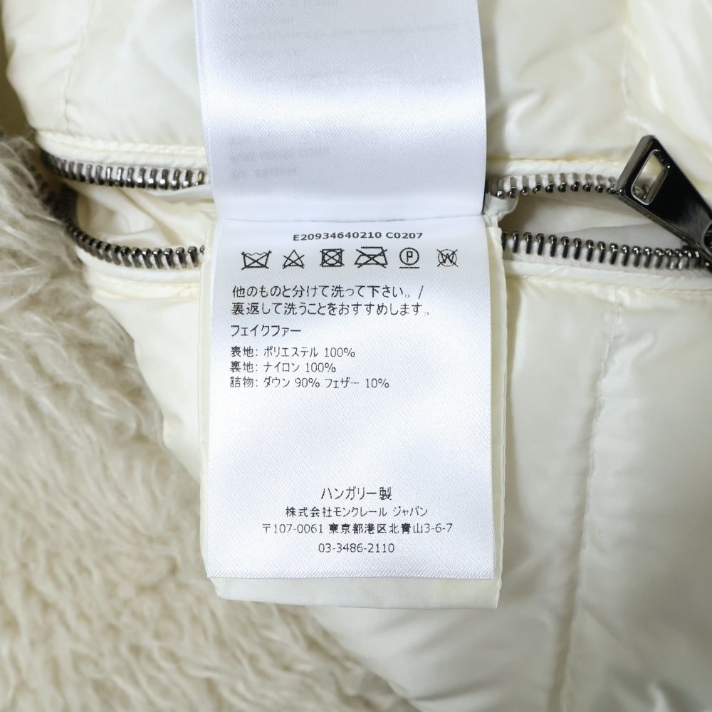 MONCLER(モンクレール) 19AW REVERSIBLE BOAR DOWN JACKET リバーシブル ボア ダウンジャケット ホワイト E20934640210