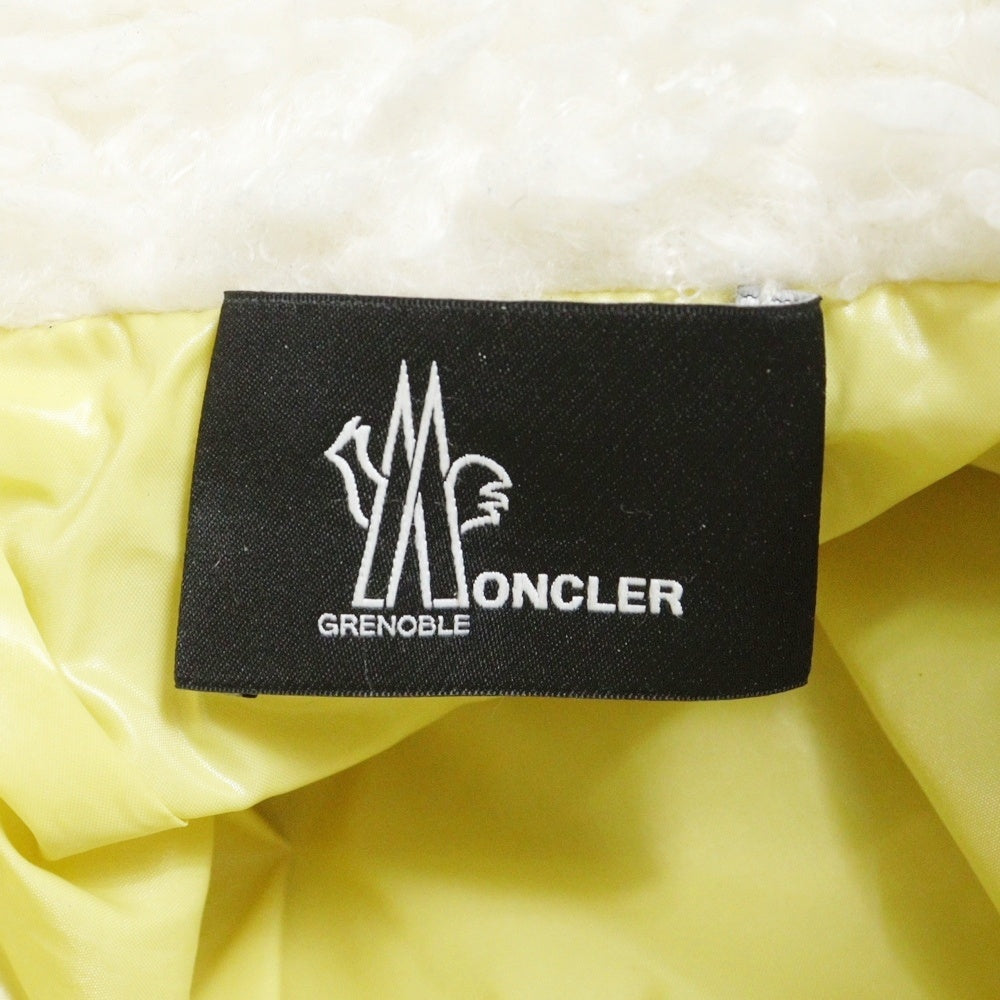 MONCLER(モンクレール) 20AW BOAR FLEECE JACKET ボア フリース ダウンジャケット ホワイト レディース F2088G50300 899A9