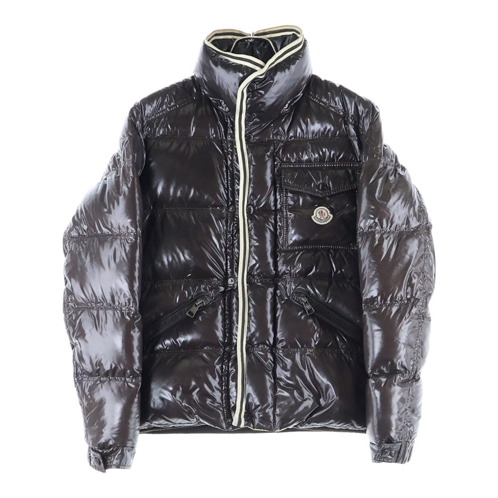 MONCLER(モンクレール) BRANSON ブランソン スナップボタン ナイロン ダウンジャケット ブラウン