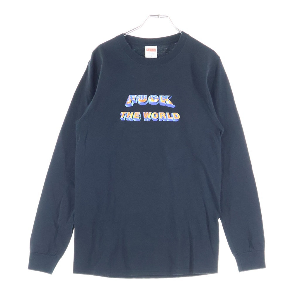 SUPREME(シュプリーム) 14SS FTW Long Sleeve Tee センターロゴ ロングスリーブTシャツ カットソー ブラック
