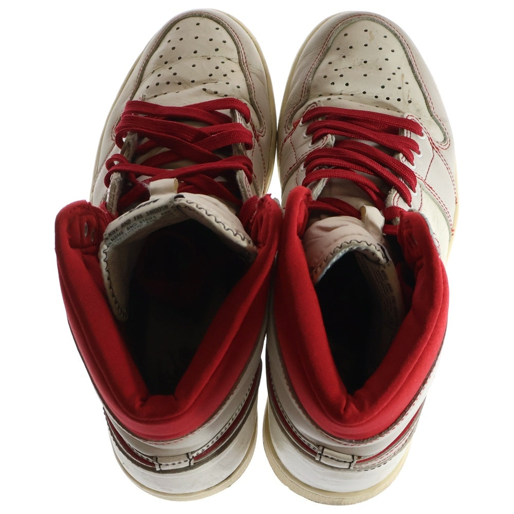 NIKE(ナイキ) AIR JORDAN1 RETRO HIGH OG SAIL UNIVERSITY エアジョーダン1 レトロ セイル ユニバーシティ ハイカットスニーカー ホワイト/レッド US10/28cm 555088-160