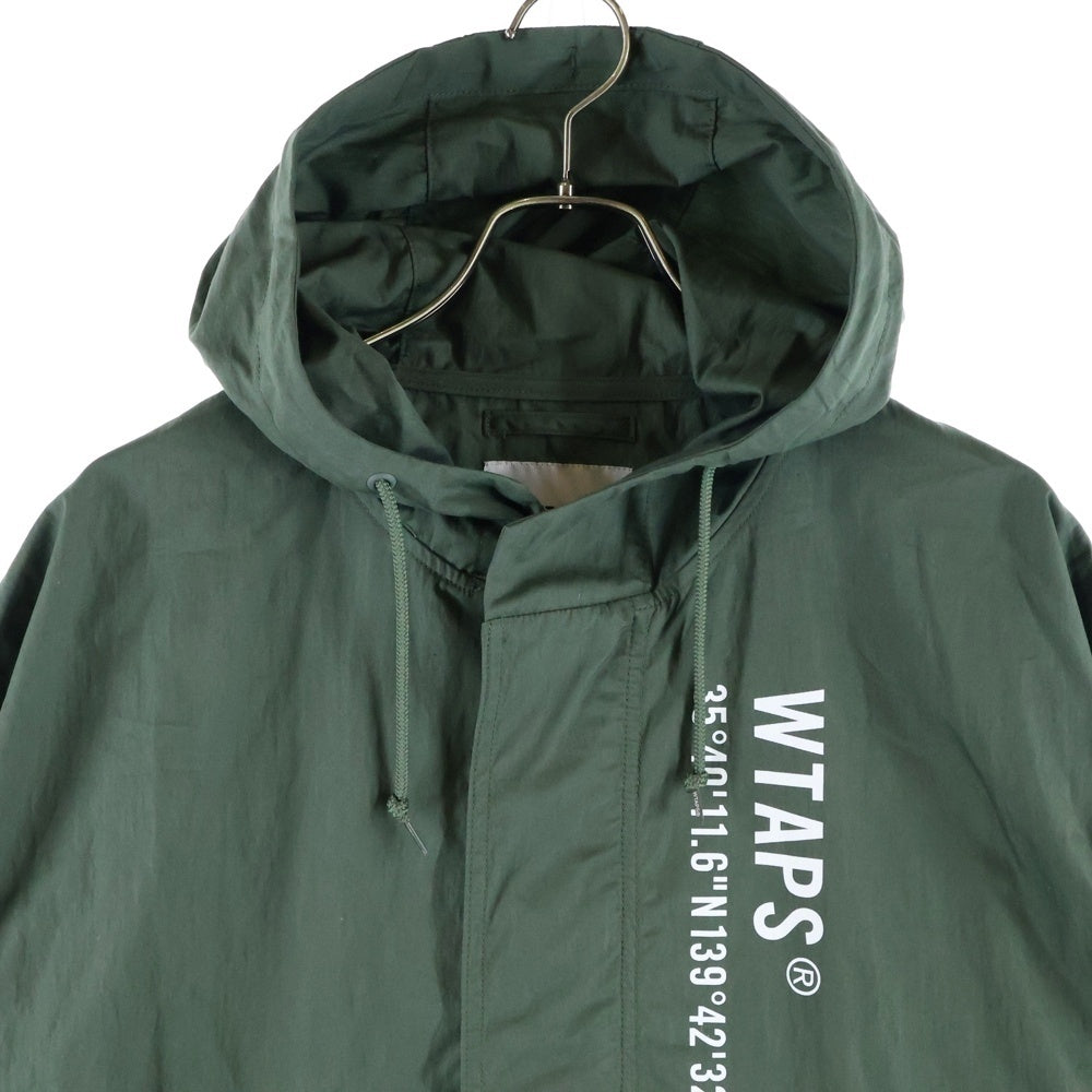 WTAPS(ダブルタップス) 22SS SBS JACKET NYCO WEATHER ナイロン ハーフジップ プルオーバー フーデッドジャケット カーキ 221WVDT-JKM02