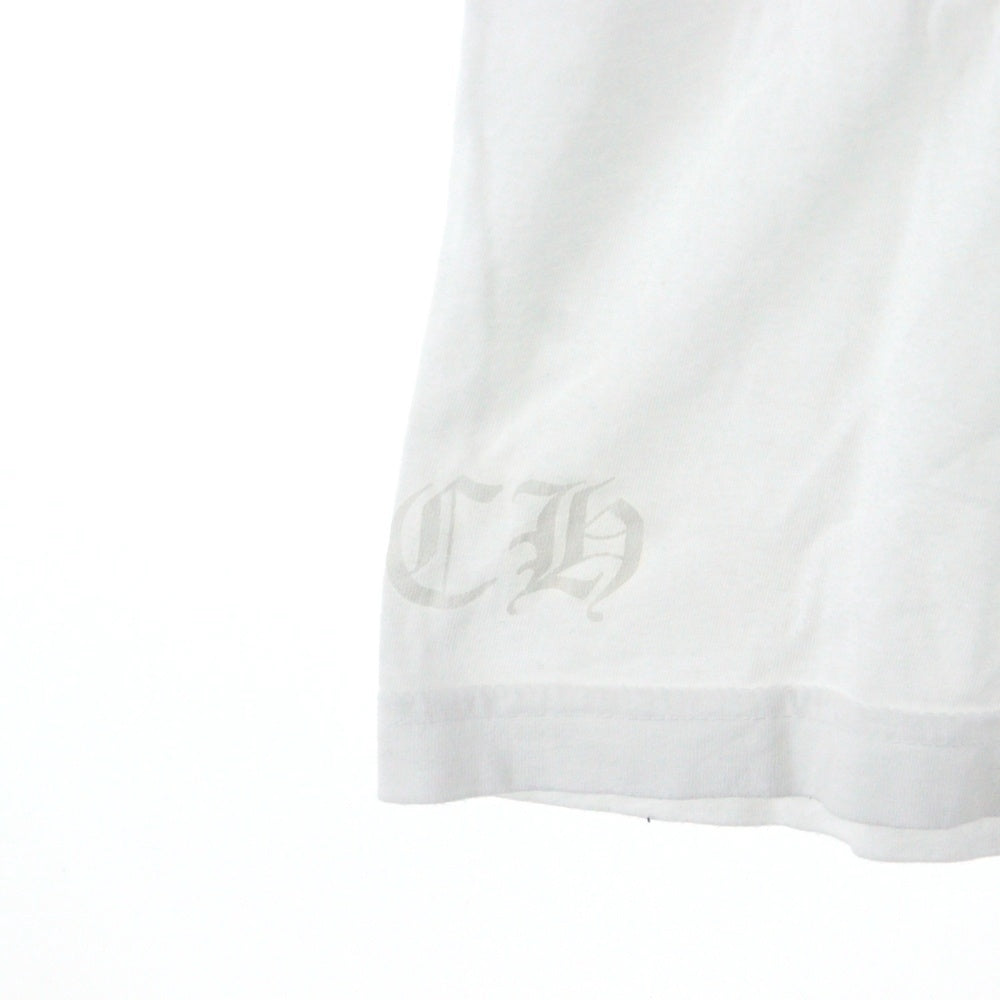 CHROME HEARTS(クロムハーツ) HORSESHOE S/S TEE ホースシュープリント 半袖ポケットTシャツ カットソー ホワイト