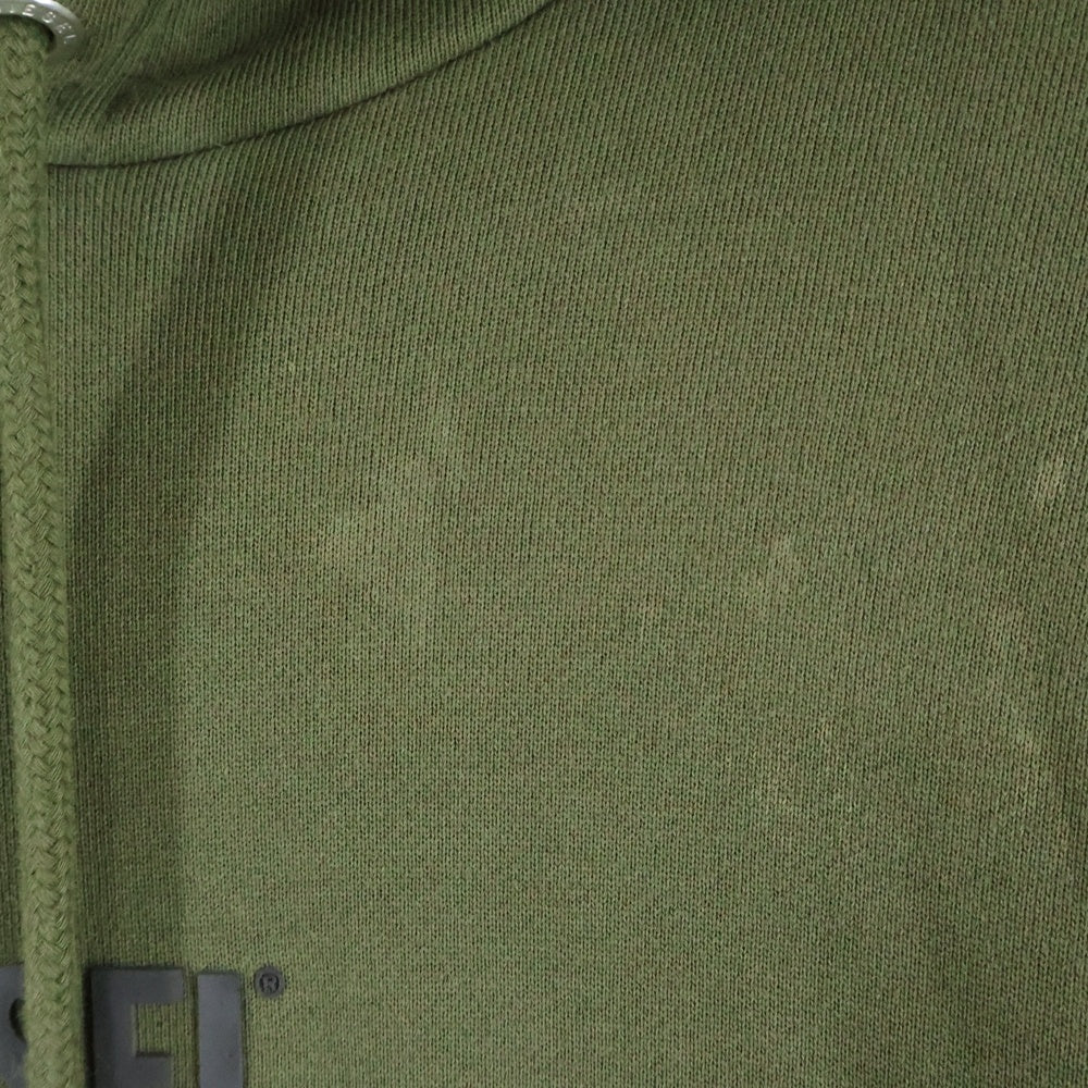 DIESEL(ディーゼル) S-GIRK-HOOD-SMALLOGO フロントロゴ プルオーバーフーディー パーカー スウェット カーキ A02313