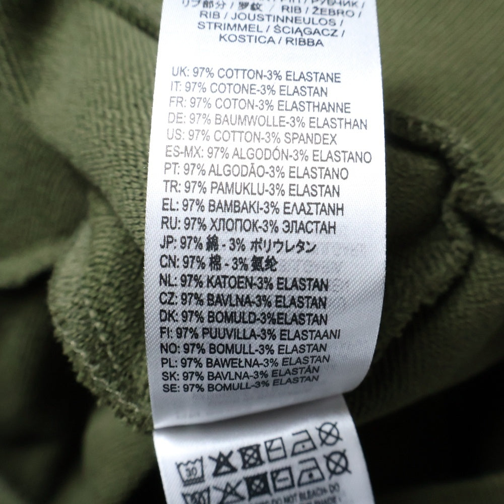 DIESEL(ディーゼル) S-GIRK-HOOD-SMALLOGO フロントロゴ プルオーバーフーディー パーカー スウェット カーキ A02313