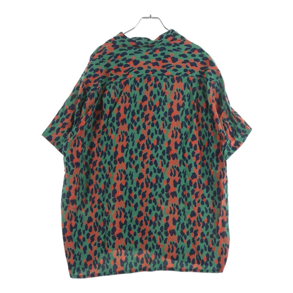 WACKO MARIA(ワコマリア) 21SS LEOPARD S/S OPEN COLLAR SHIRT レオパード オープンカラー 半袖シャツ グリーン
