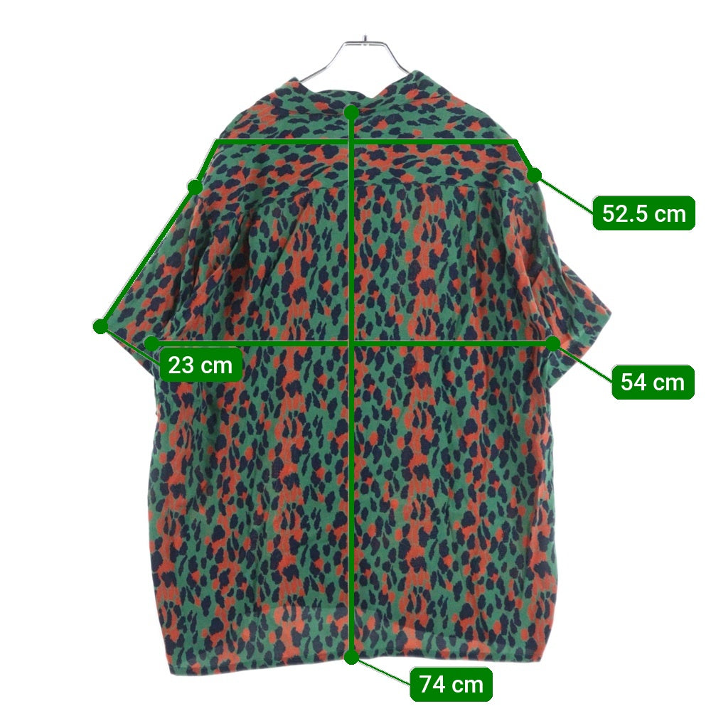 WACKO MARIA(ワコマリア) 21SS LEOPARD S/S OPEN COLLAR SHIRT レオパード オープンカラー 半袖シャツ グリーン