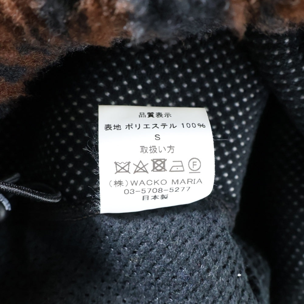 WACKO MARIA(ワコマリア) 21AW LEOPARD BOA FLEECE HOODED JACKET レオパード ボアフリース フーデッドジャケット ブラウン