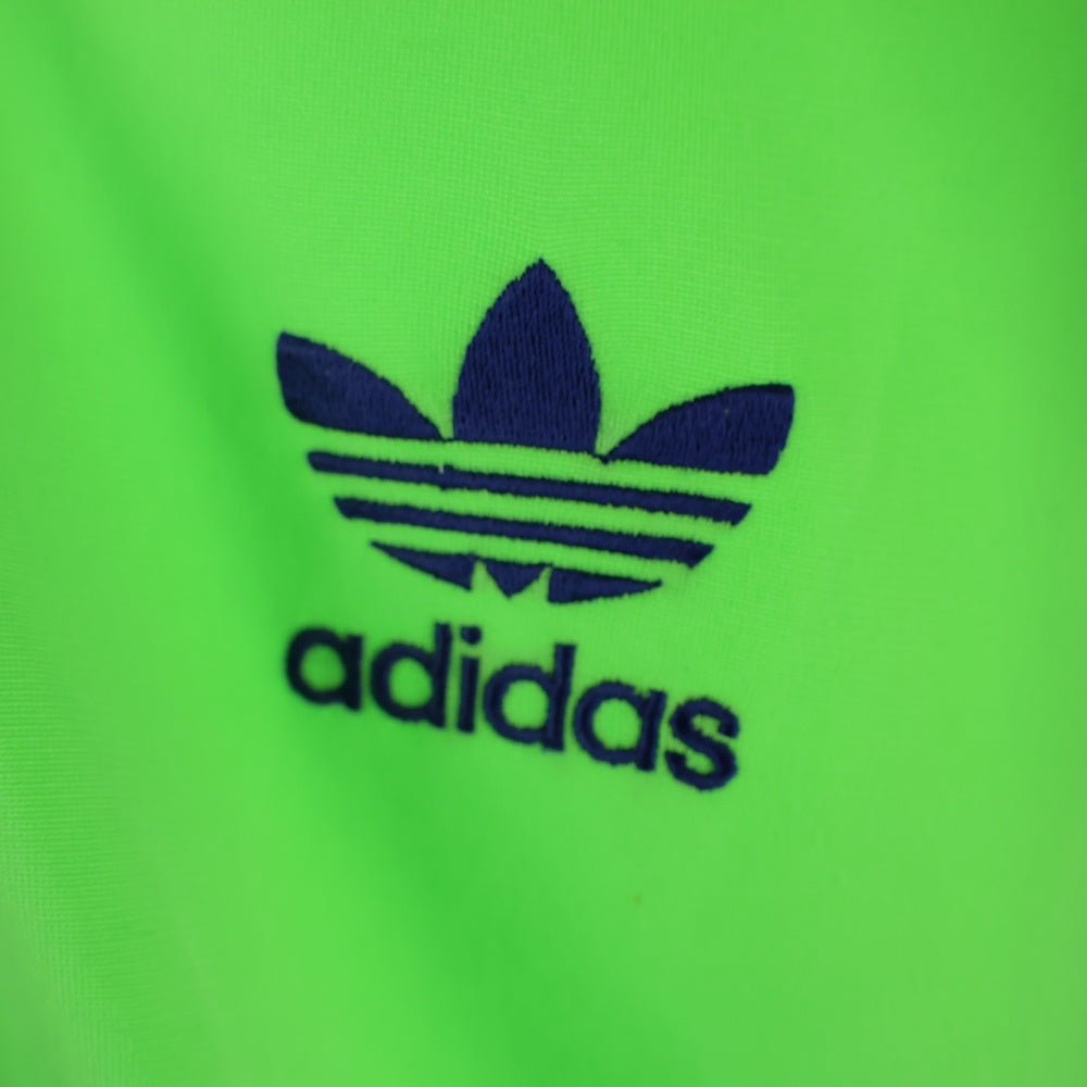 adidas(アディダス) 80S VINTAGE 万国旗タグ トレフォイルロゴ トラックジャケット ジャージ グリーン