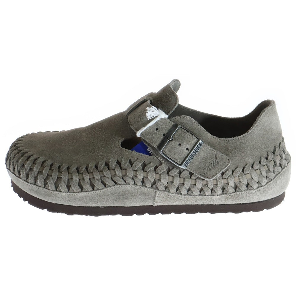BIRKENSTOCK(ビルケンシュトック) 24AW ×KITH LONDON BRAINDED MOON ROCK キス ロンドンブレインド ムーンロック ローカットサンダル グレー 1029975