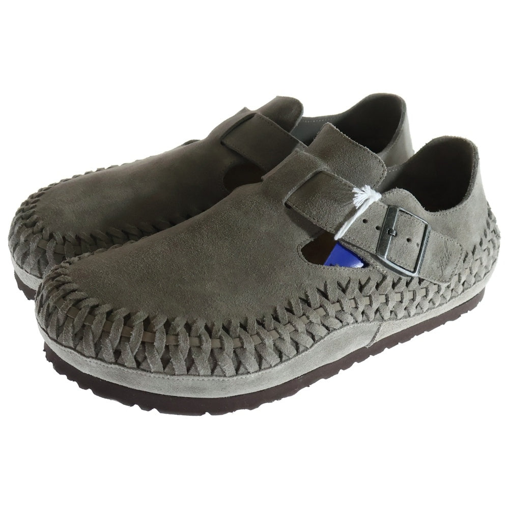 BIRKENSTOCK(ビルケンシュトック) 24AW ×KITH LONDON BRAINDED MOON ROCK キス ロンドンブレインド ムーンロック ローカットサンダル グレー 1029975