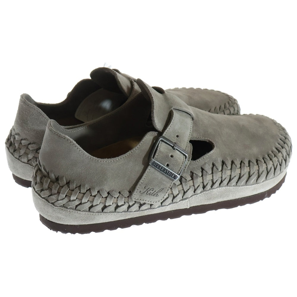 BIRKENSTOCK(ビルケンシュトック) 24AW ×KITH LONDON BRAINDED MOON ROCK キス ロンドンブレインド ムーンロック ローカットサンダル グレー 1029975