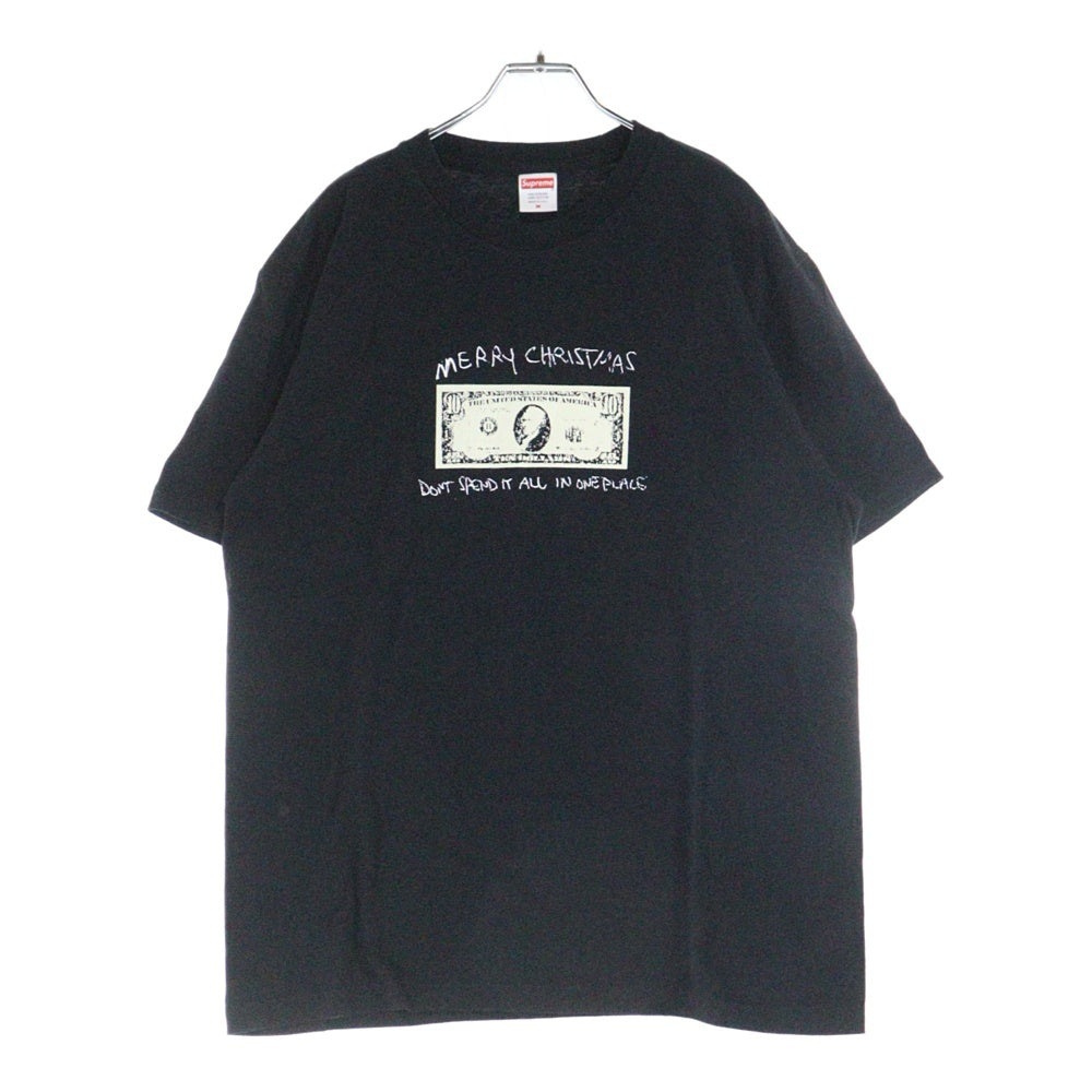 SUPREME(シュプリーム) 15AW Merry Xmas Tee メリークリスマス グラフィックプリント クルーネック半袖Tシャツ カットソー ブラック
