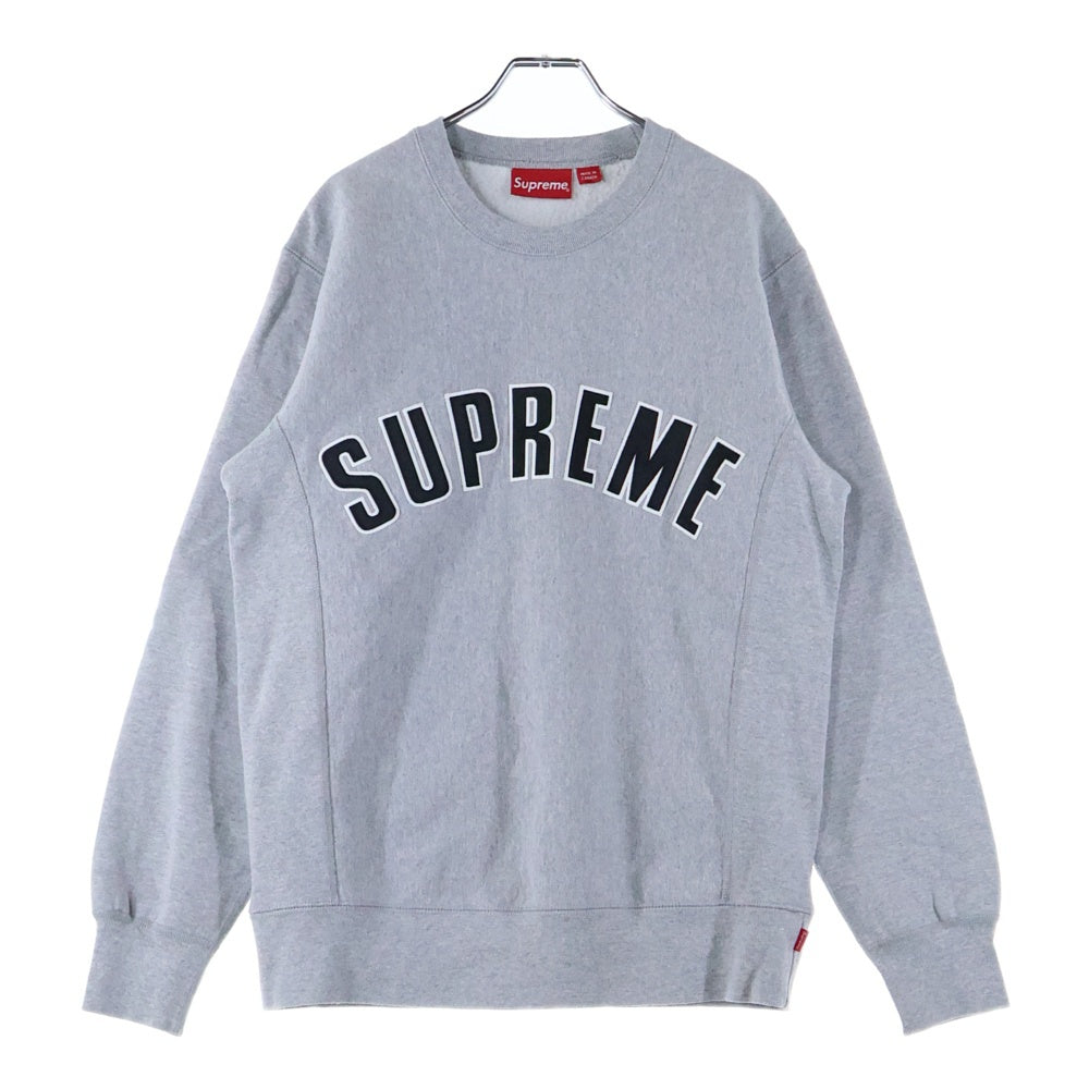 SUPREME(シュプリーム) 15AW Arc Logo Crewneck アーチロゴ クルーネックスウェットトレーナー グレー