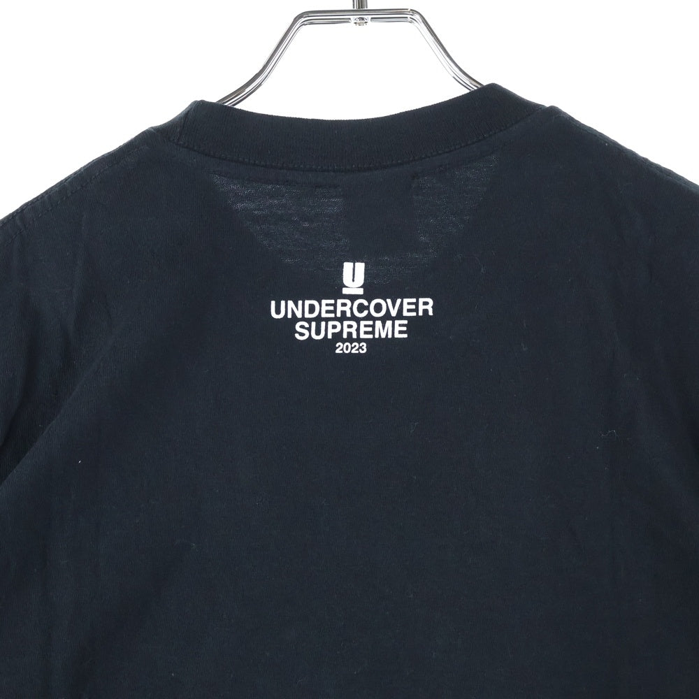 SUPREME(シュプリーム) 23SS × UNDERCOVER Tag Tee アンダーカバー タグ グラフィックプリント クルーネック半袖Tシャツ カットソー ブラック/ホワイト