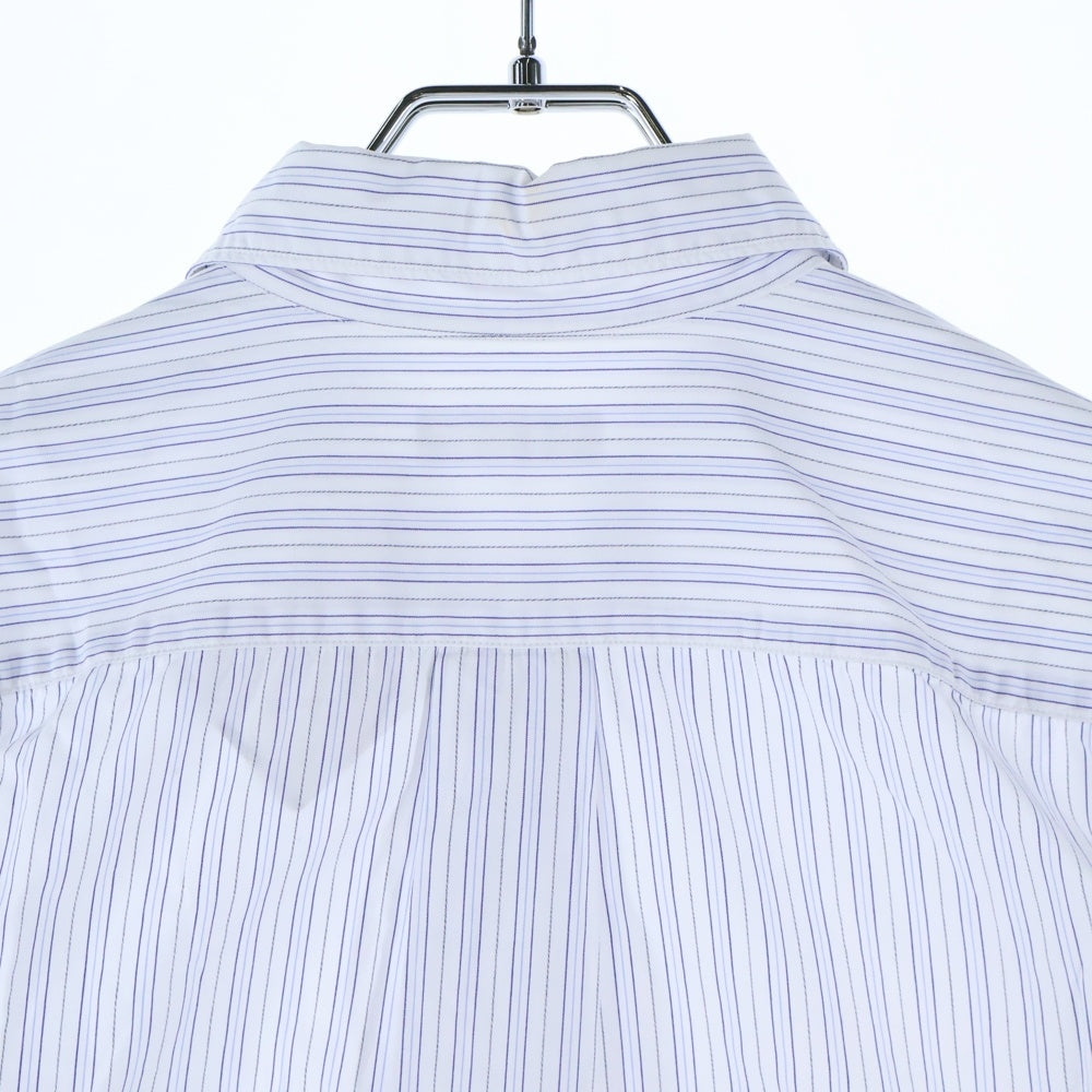COMME des GARCONS HOMME(コムデギャルソンオム) 90S 田中オム期 銀タグ ストライプ 長袖シャツ ホワイト/ブルー