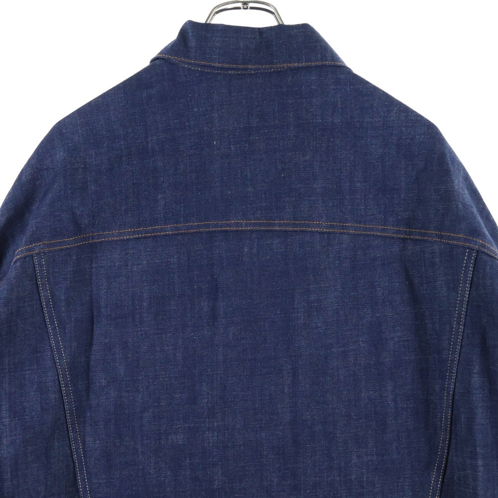 PRADA(プラダ) 25SS ロゴ パッチ デニムトラッカー ジャケット インディゴ GEB257