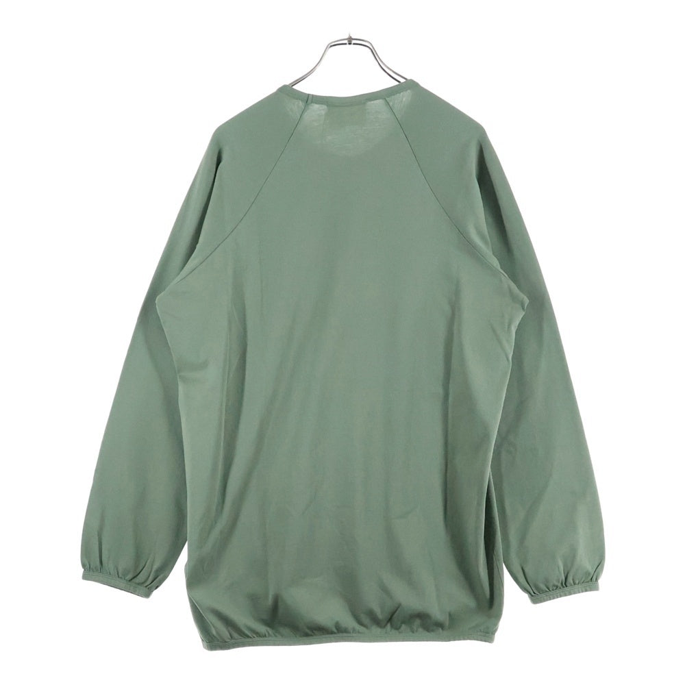 HED MAYNER(ヘドメイナー) ×Reebok L/S TEE リーボック 刺繡 ロゴ 長袖 カットソー カーキ RMAA00BC99JER001