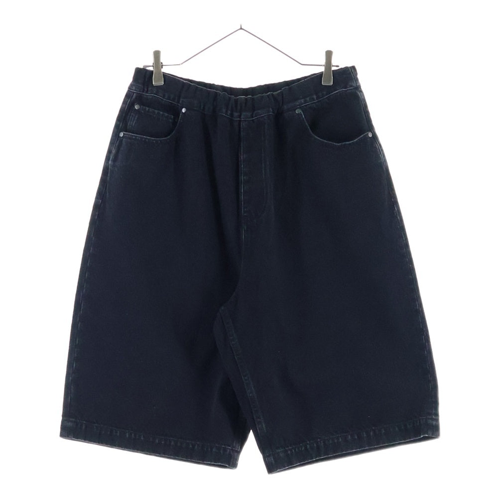 entire studios(エンタイア スタジオ) 25SS SPAR SHORTS スパー デニム ショーツ ハーフパンツ ブラック ESU-S25-11008-MA