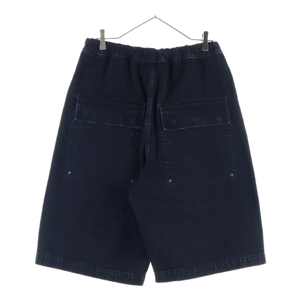 entire studios(エンタイア スタジオ) 25SS SPAR SHORTS スパー デニム ショーツ ハーフパンツ ブラック ESU-S25-11008-MA