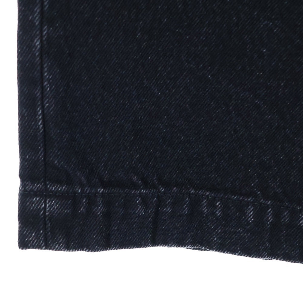 entire studios(エンタイア スタジオ) 25SS SPAR SHORTS スパー デニム ショーツ ハーフパンツ ブラック ESU-S25-11008-MA