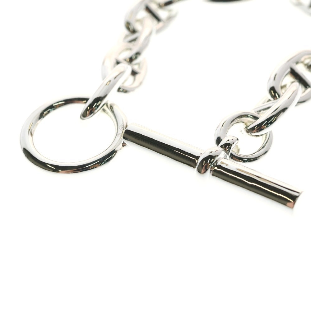 HERMES シルバーチェーンブレスレットGM 12コマ ブレスレット美品 HERMES(エルメス) シェーヌダンクルMM チェーンブレスレット 12