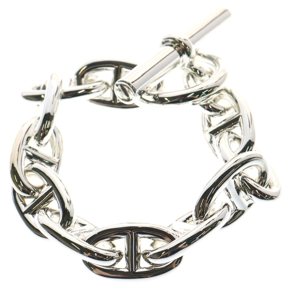 HERMES(エルメス) Chaine d'Ancre TGM シェーヌダンクル 11コマ チェーンブレスレット シルバー