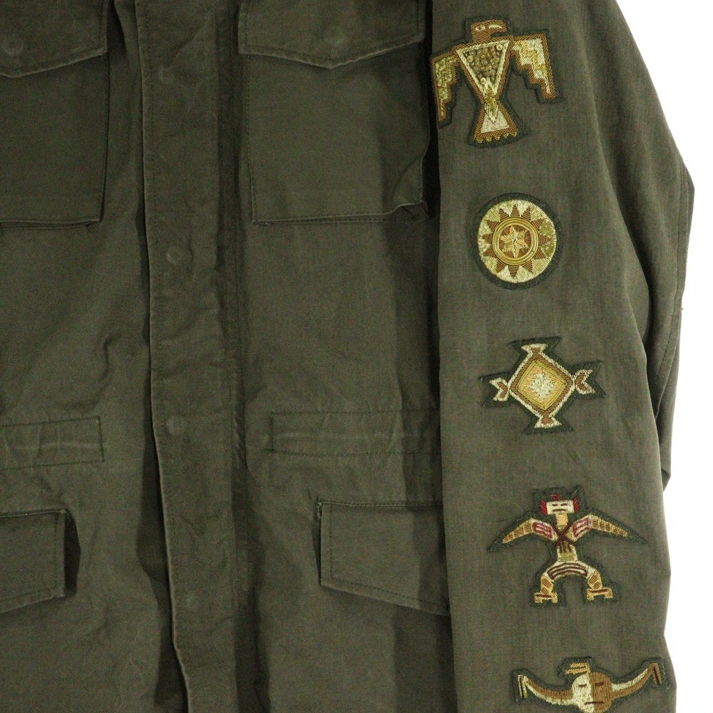 READY MADE(レディメイド) OVERSIZE FIELD JACKET M-65 パッチ装飾 オーバーサイズド フィールド ミリタリージャケット カーキ