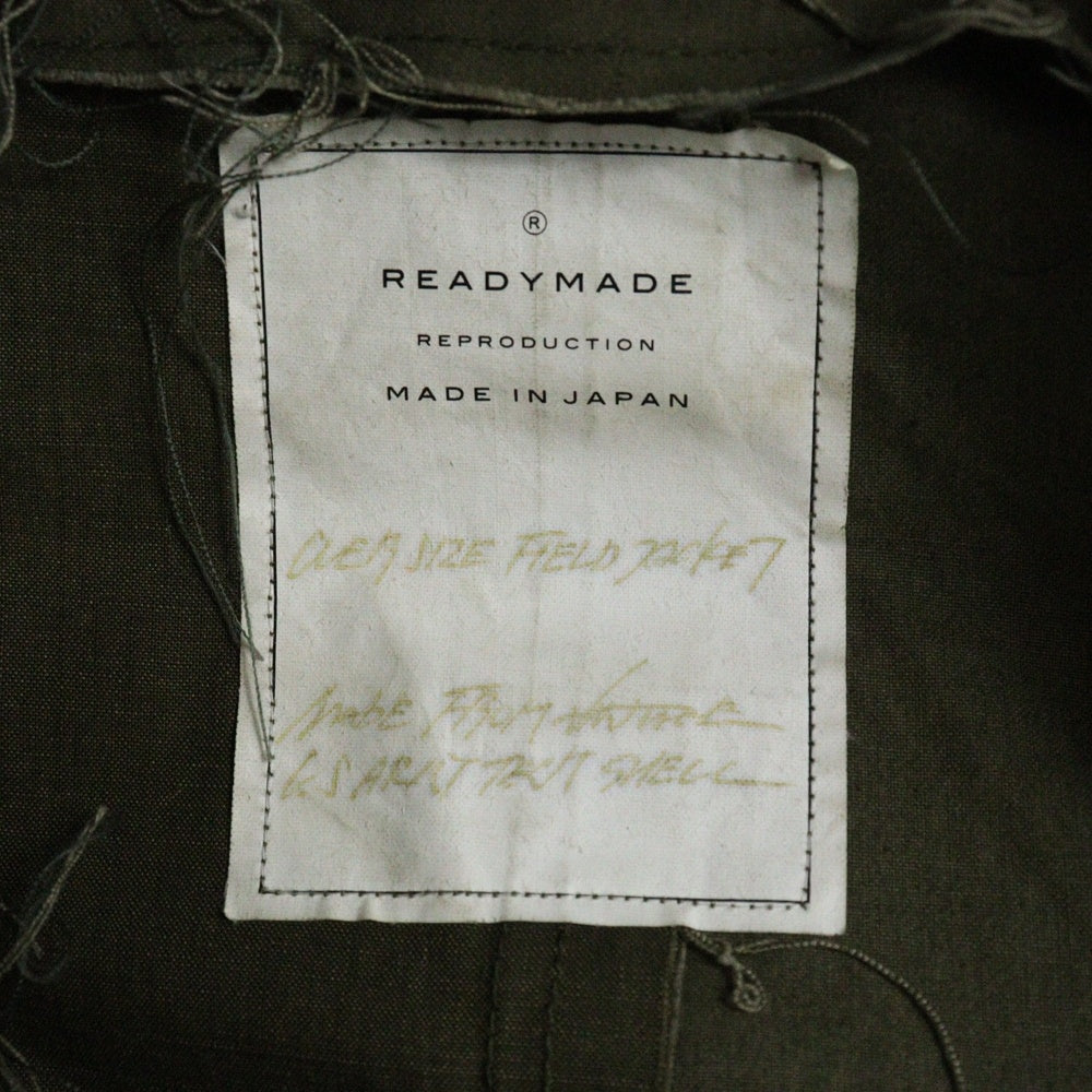 READY MADE(レディメイド) OVERSIZE FIELD JACKET M-65 パッチ装飾 オーバーサイズド フィールド ミリタリージャケット カーキ