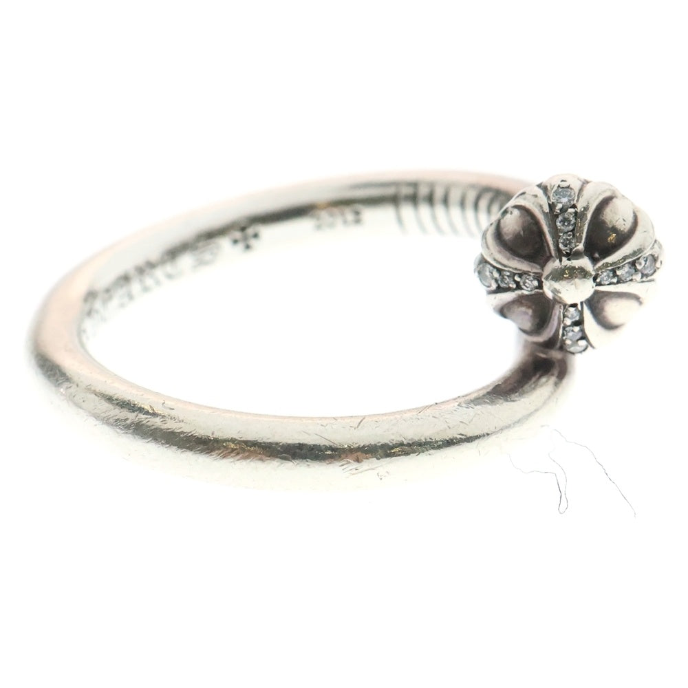 CHROME HEARTS(クロムハーツ) NAIL CRSSBALL P/D ネイルクロスボールリング PAVEダイヤ シルバー