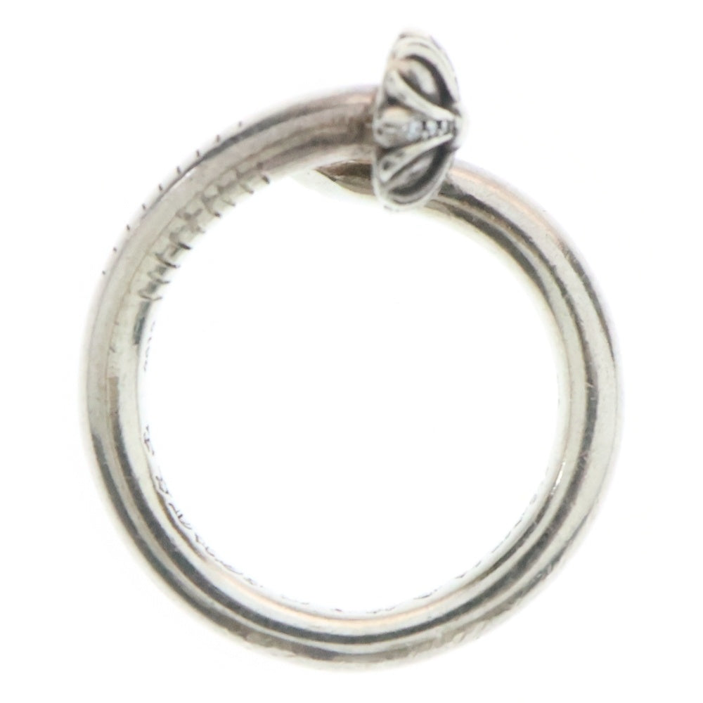 CHROME HEARTS(クロムハーツ) NAIL CRSSBALL P/D ネイルクロスボールリング PAVEダイヤ シルバー