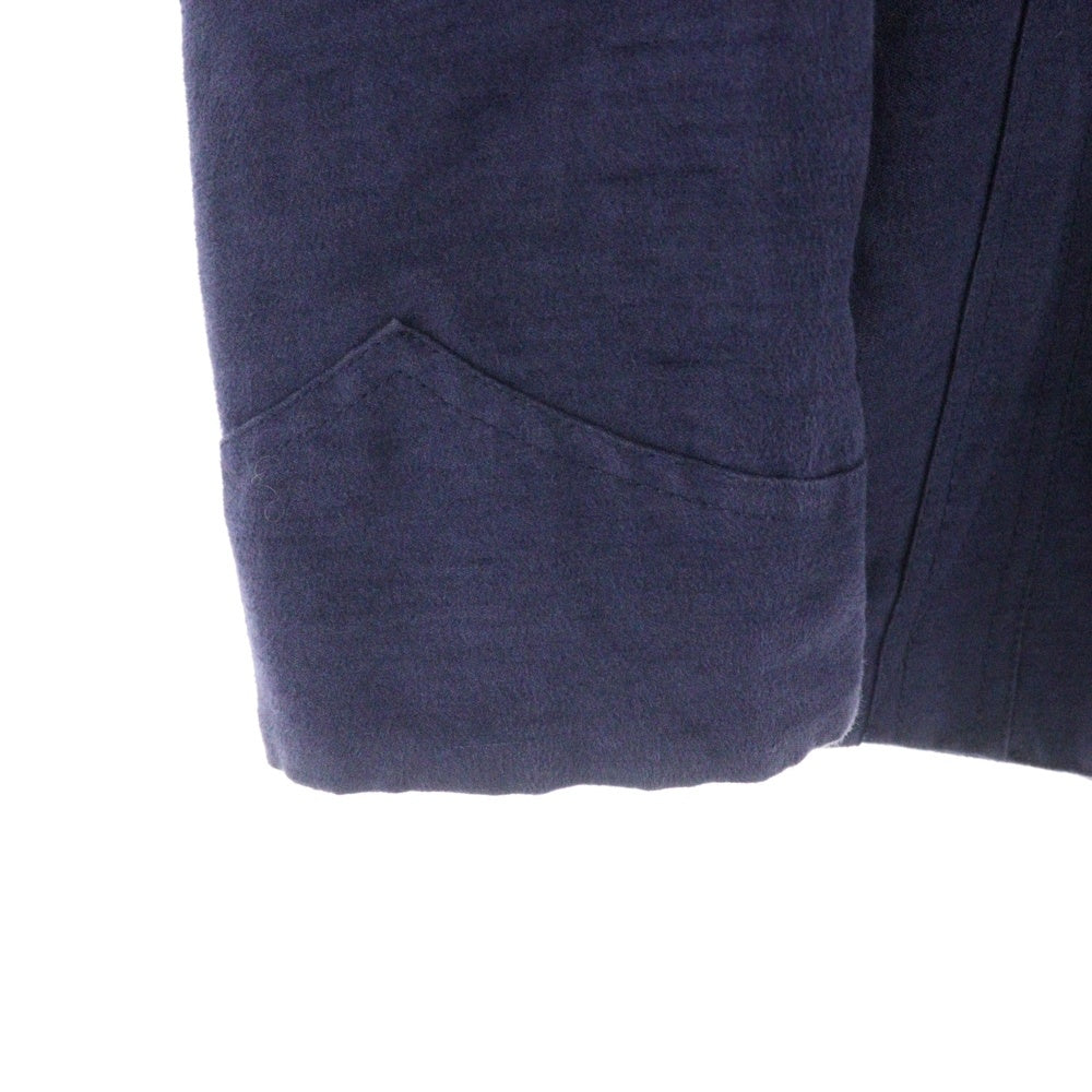 ANN DEMEULEMEESTER(アンドゥムルメステール) レイヤード デザイン Pコート ネイビー