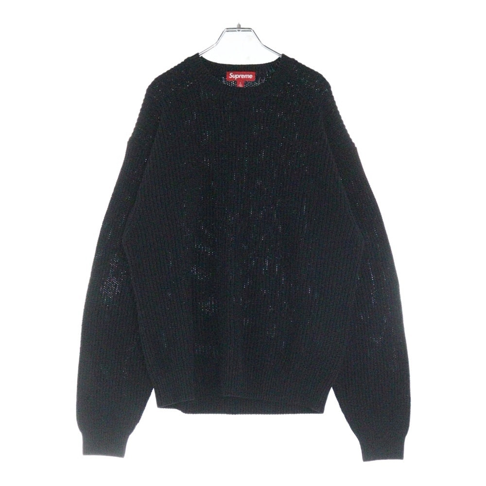SUPREME(シュプリーム) 25SS Old English Printed Sweater Black オールドイングリッシュ プリント クルーネック コットンニット セーター ブラック