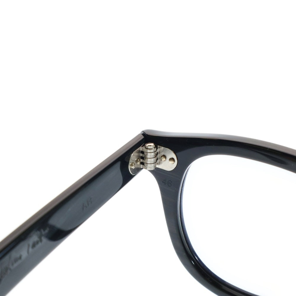 JULIUS TART OPTICAL(ジュリアス タートオプティカル) AR 46/24 BLACK WOOD 日本製 ボスリントン ブラックウッド サングラス メガネ 眼鏡 ブラック
