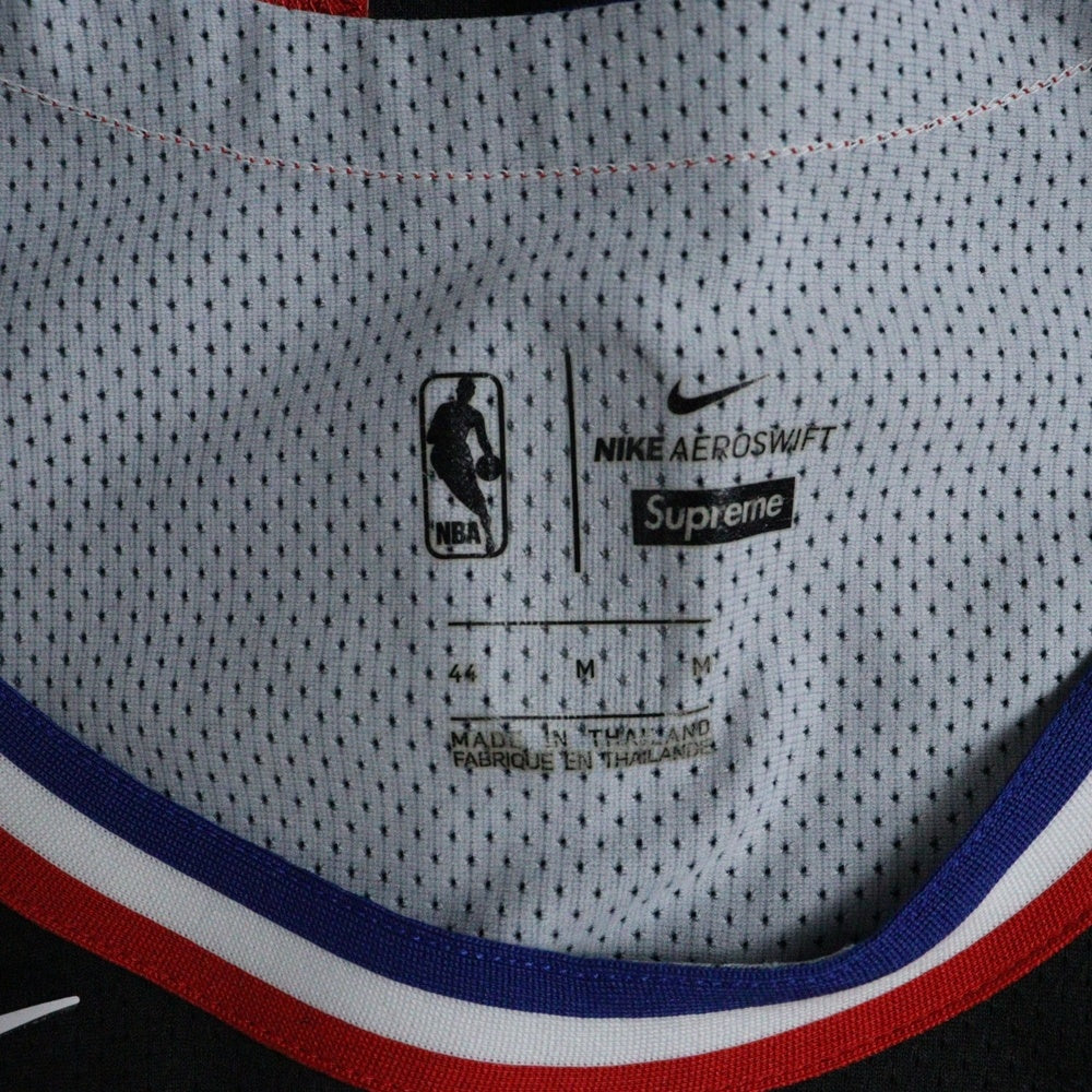 SUPREME(シュプリーム) 18SS ×NIKE NBA Teams Authentic Jersey ナイキ エヌビーエー ロゴプリント メッシュ タンクトップ カットソー ブラック AQ4227-010