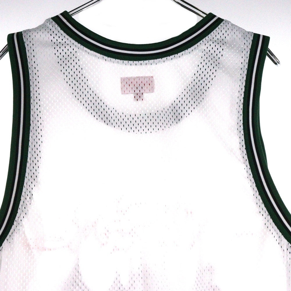 SUPREME(シュプリーム) 20SS Animal Basketball Jersey アニマルプリント メッシュ ジャージ タンクトップ ホワイト/グリーン